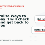 Polite Ways to Say ‘I will check and get back to you’
