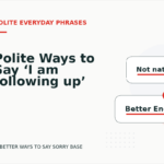 Polite Ways to Say ‘I am following up’