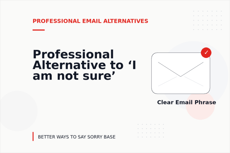 Professional Alternative to ‘I am not sure’ Professional Alternative to ‘I am not sure’