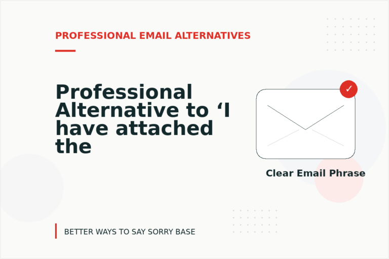 Professional Alternative to ‘I have attached the file’