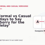 Formal vs Casual Ways to Say ‘Sorry for the delay’