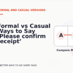 Formal vs Casual Ways to Say ‘Please confirm receipt’