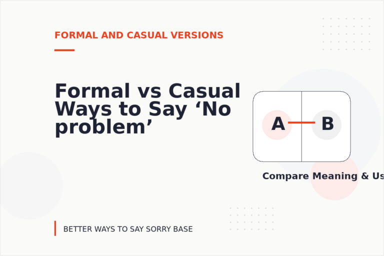 Formal vs Casual Ways to Say ‘No problem’